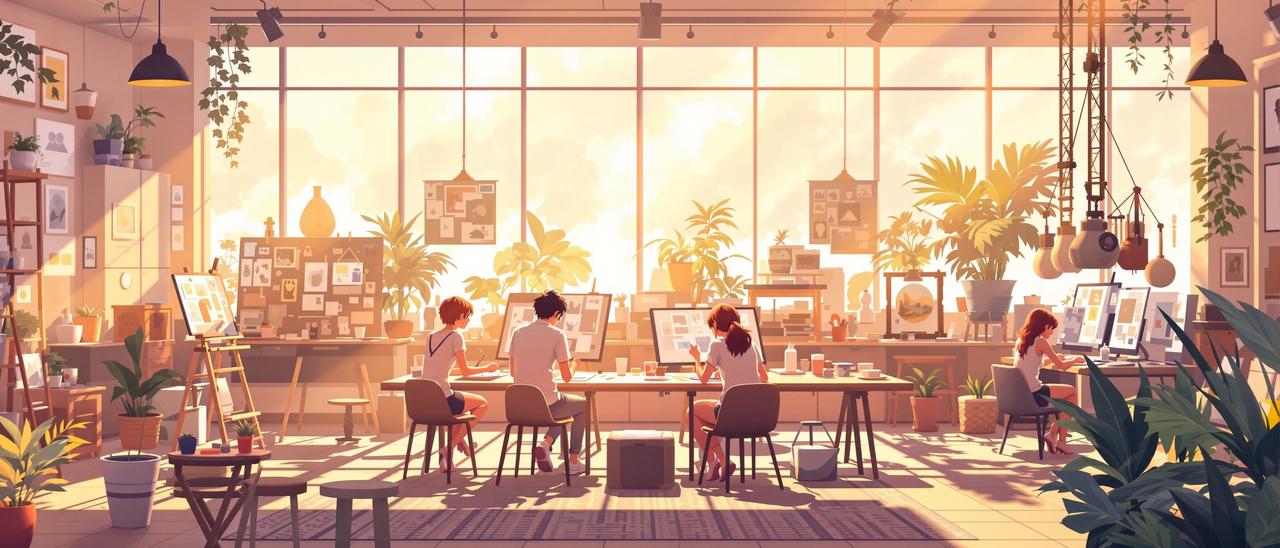 快手短剧品牌故事 - 创意工作室场景
